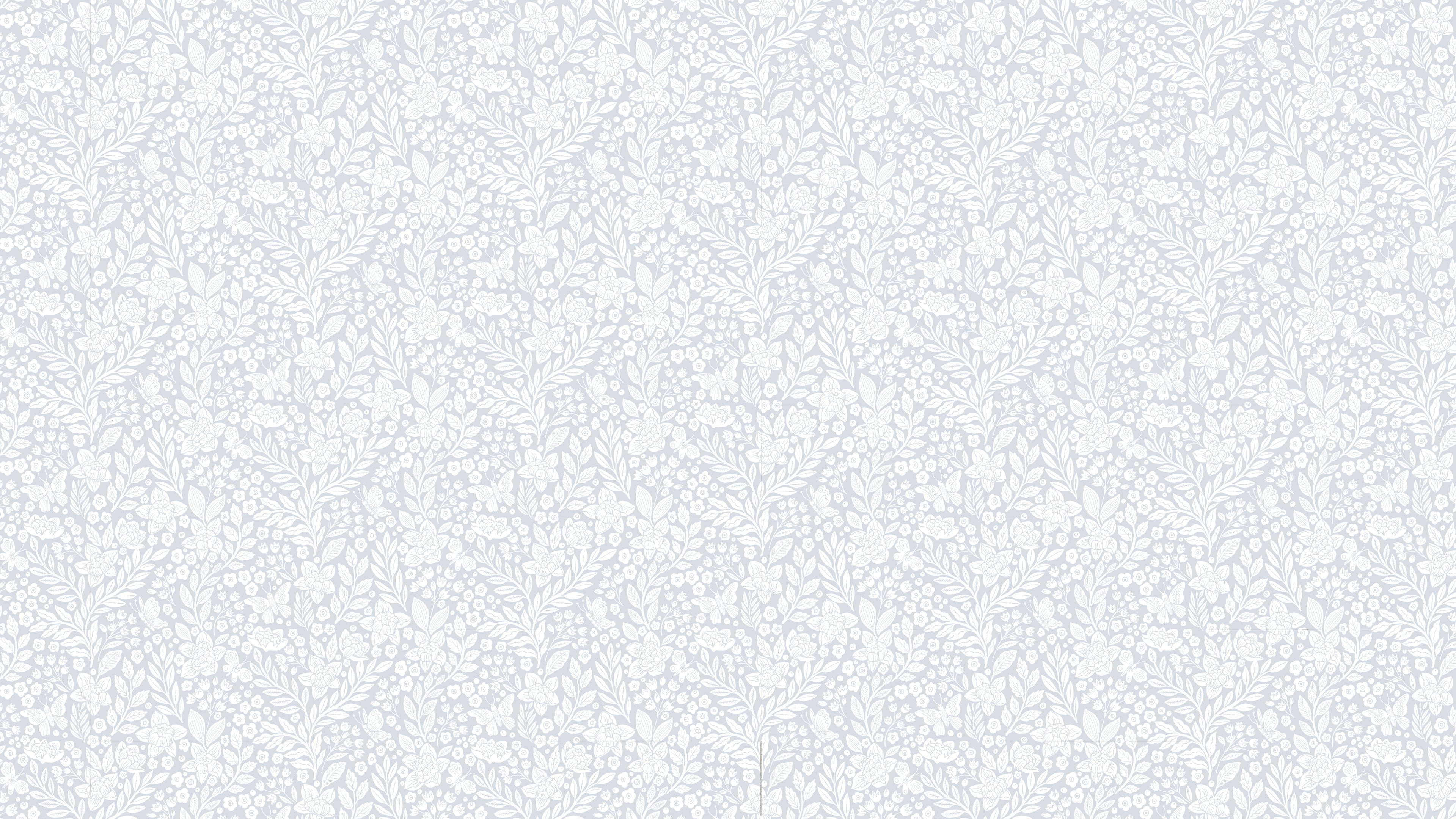 Butterfly Garden half drop - Cool Grå