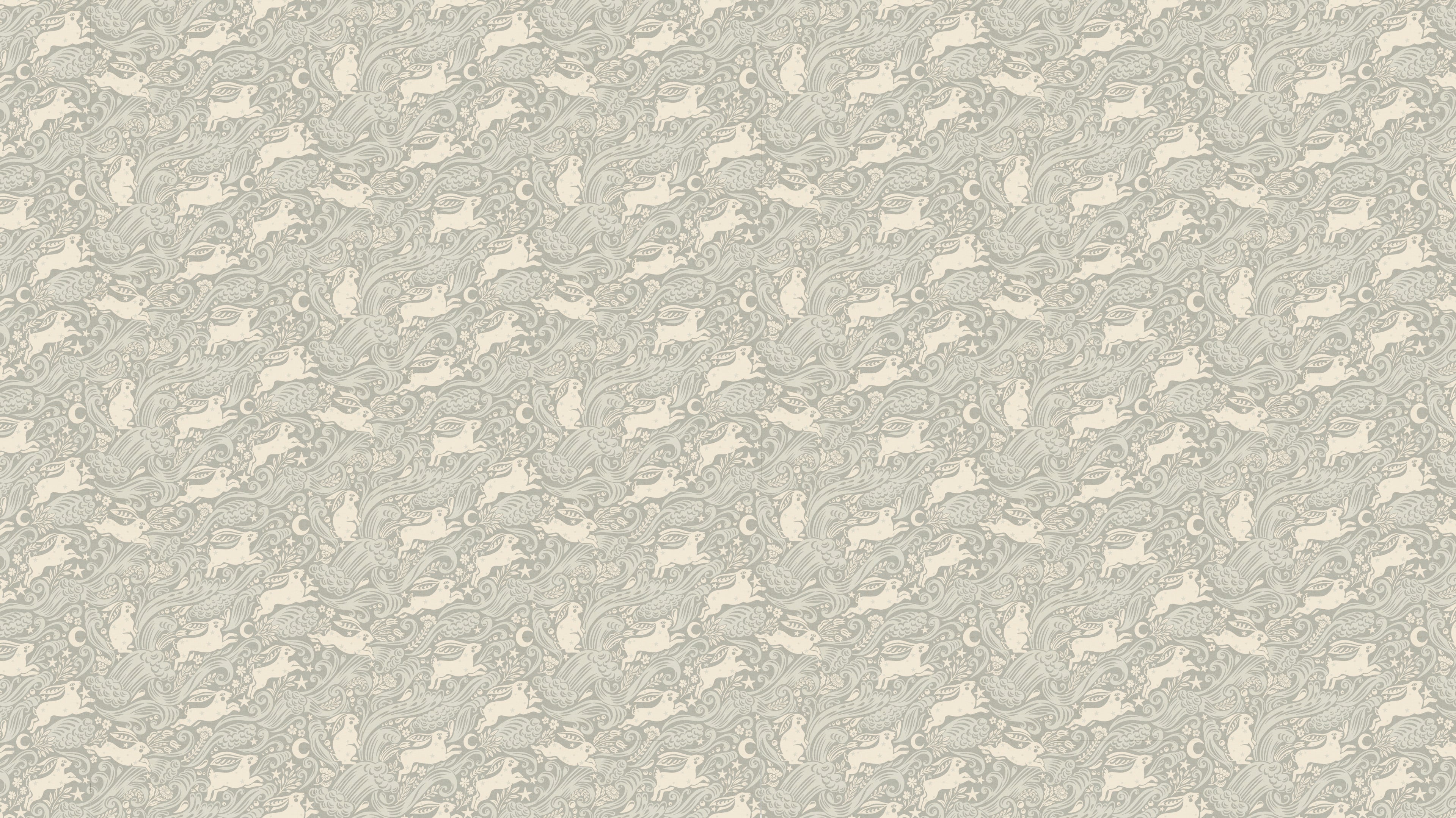 Reval Wallpaper Celestial Sea Rabbit - half drop - Pearl – kvalitetsprodukt för ett vackrare och mer hållbart hem