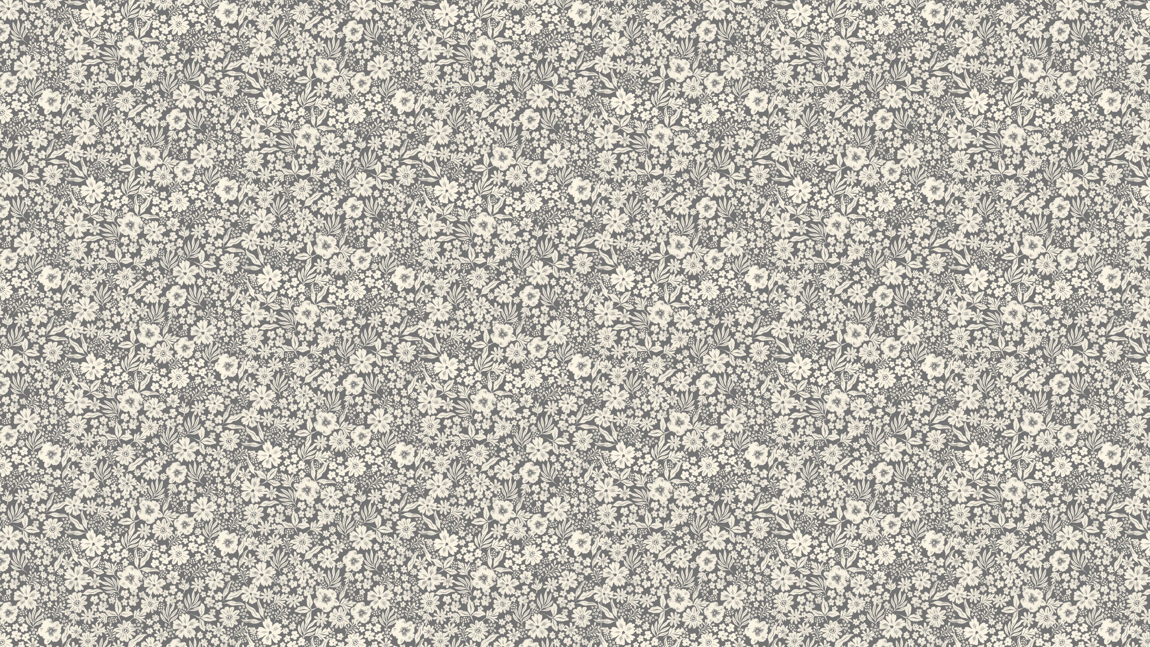 Reval Wallpaper Joanie - Half Drop - Charcoal – Elegant tapet med romantiska blommor – högkvalitativ tapet för en personli...