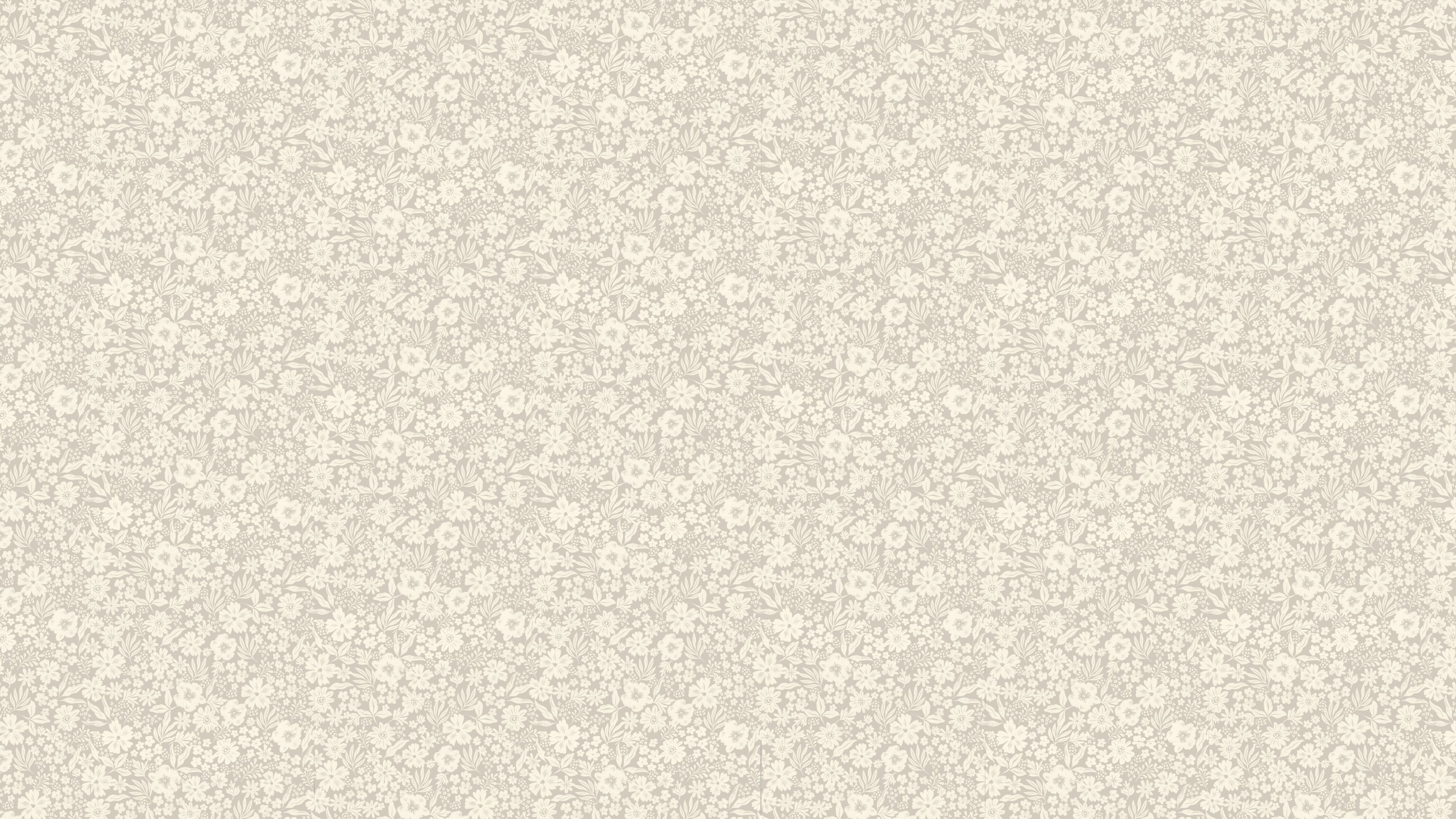 Reval Wallpaper Joanie - Half Drop - Oyster – Elegant tapet med romantiska blommor – högkvalitativ tapet för en personlig ...