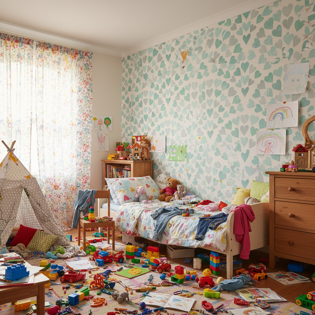 Scallop Hearts - Aqua - Fräsch tapet med hjärtmotiv i turkosa toner