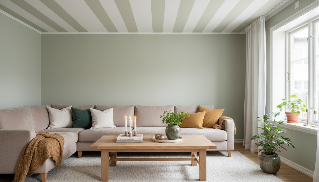 Big Stripes - Vit/Stockholmsvit - Klassisk randig tapet i vitt