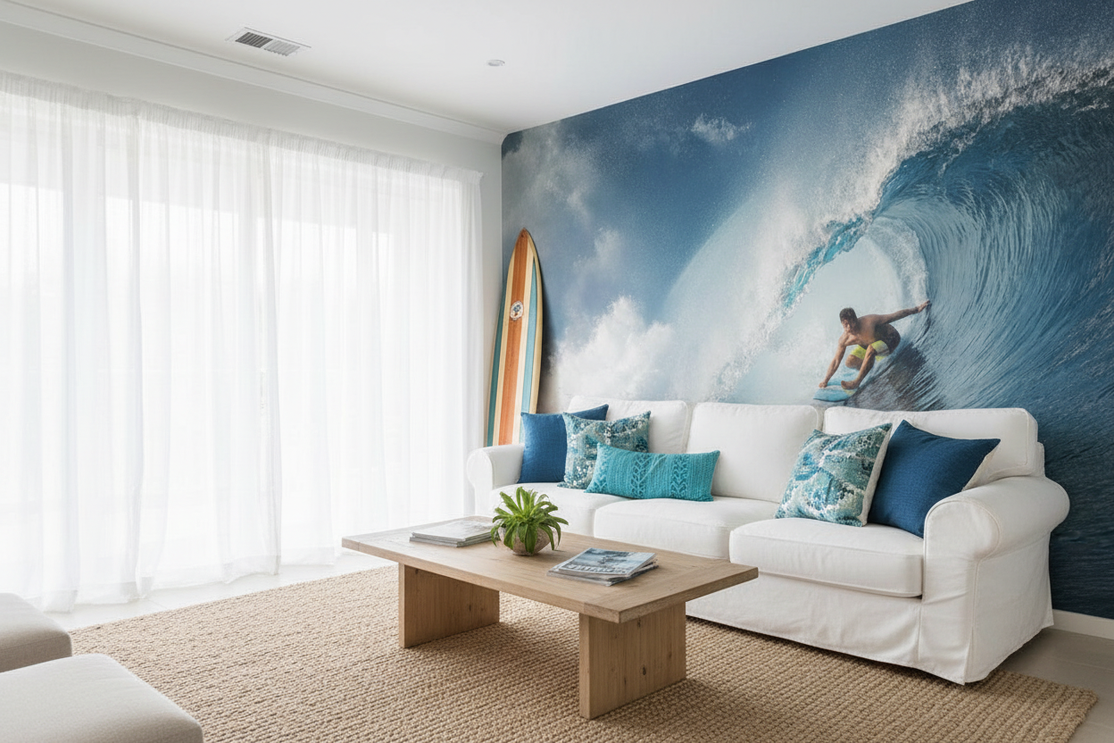 The Tube - Mythical Teahupo'o – Spektakulärt fototapet med surfing och vågor