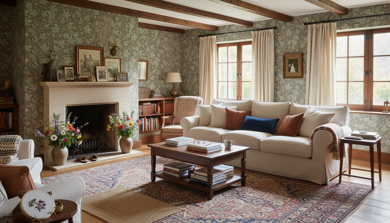 Fig Tree - Green - Naturlig tapet med fikonträd i gröna toner