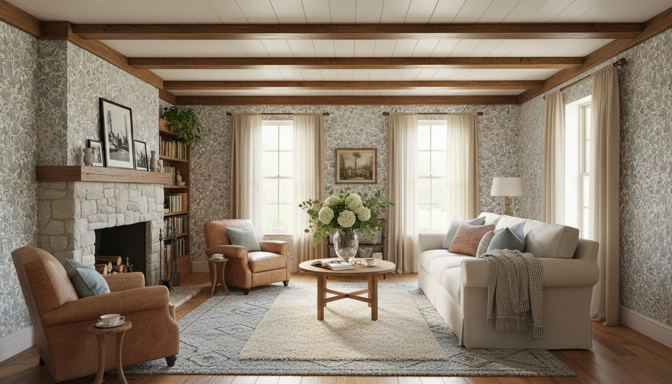 Fig Tree - Gray - Elegant tapet med fikonträd i grå toner