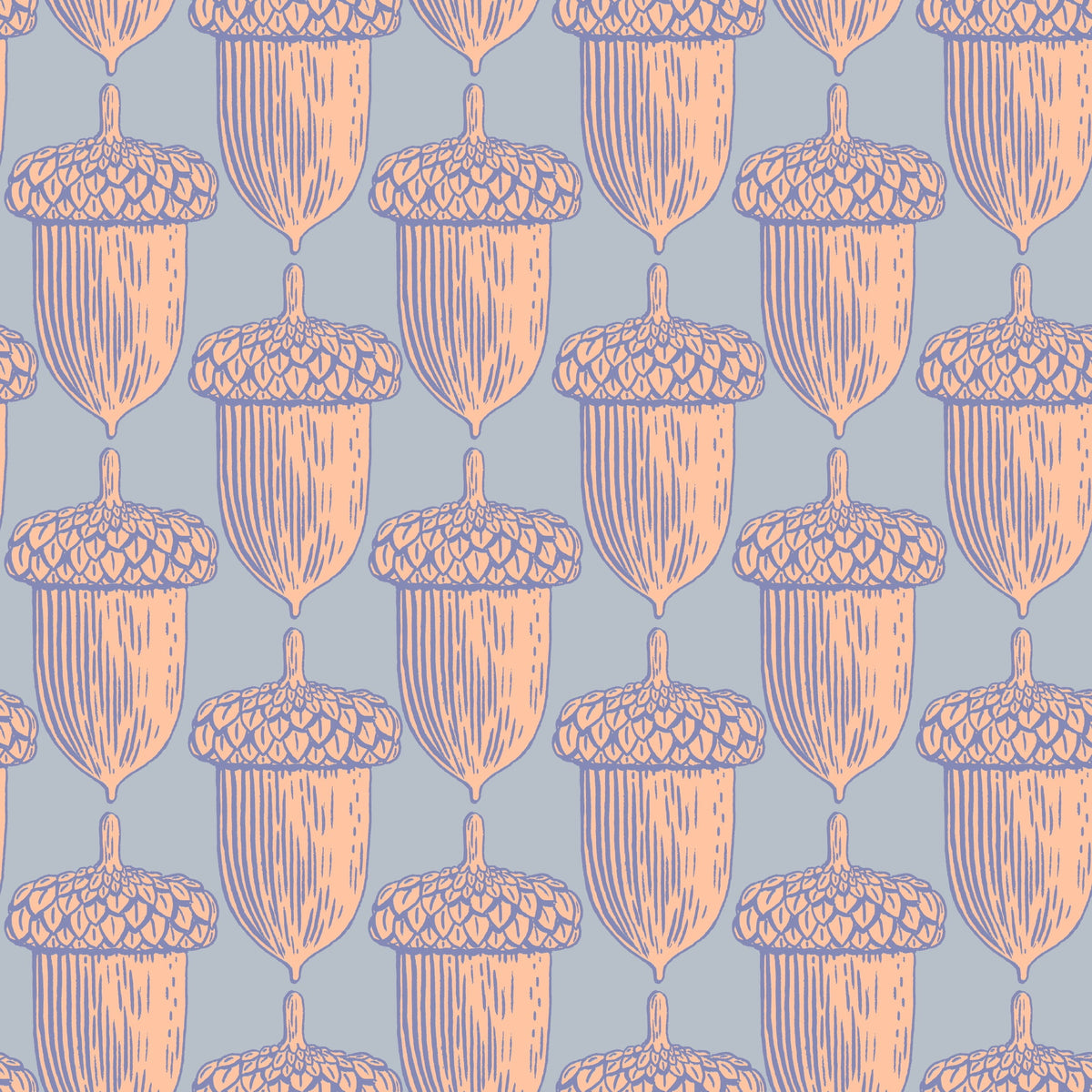 Reval Wallpaper Acorn Sunset - Blå – kvalitetsprodukt för ett vackrare och mer hållbart hem