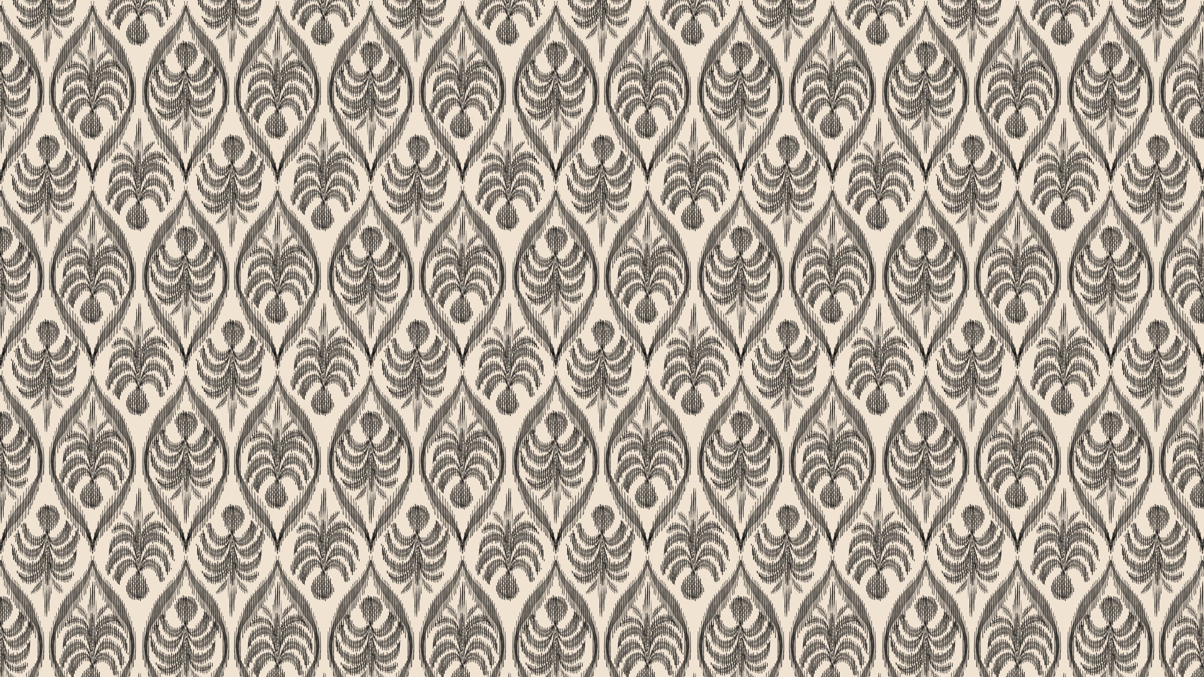 Ikat Palm Tree - Stone