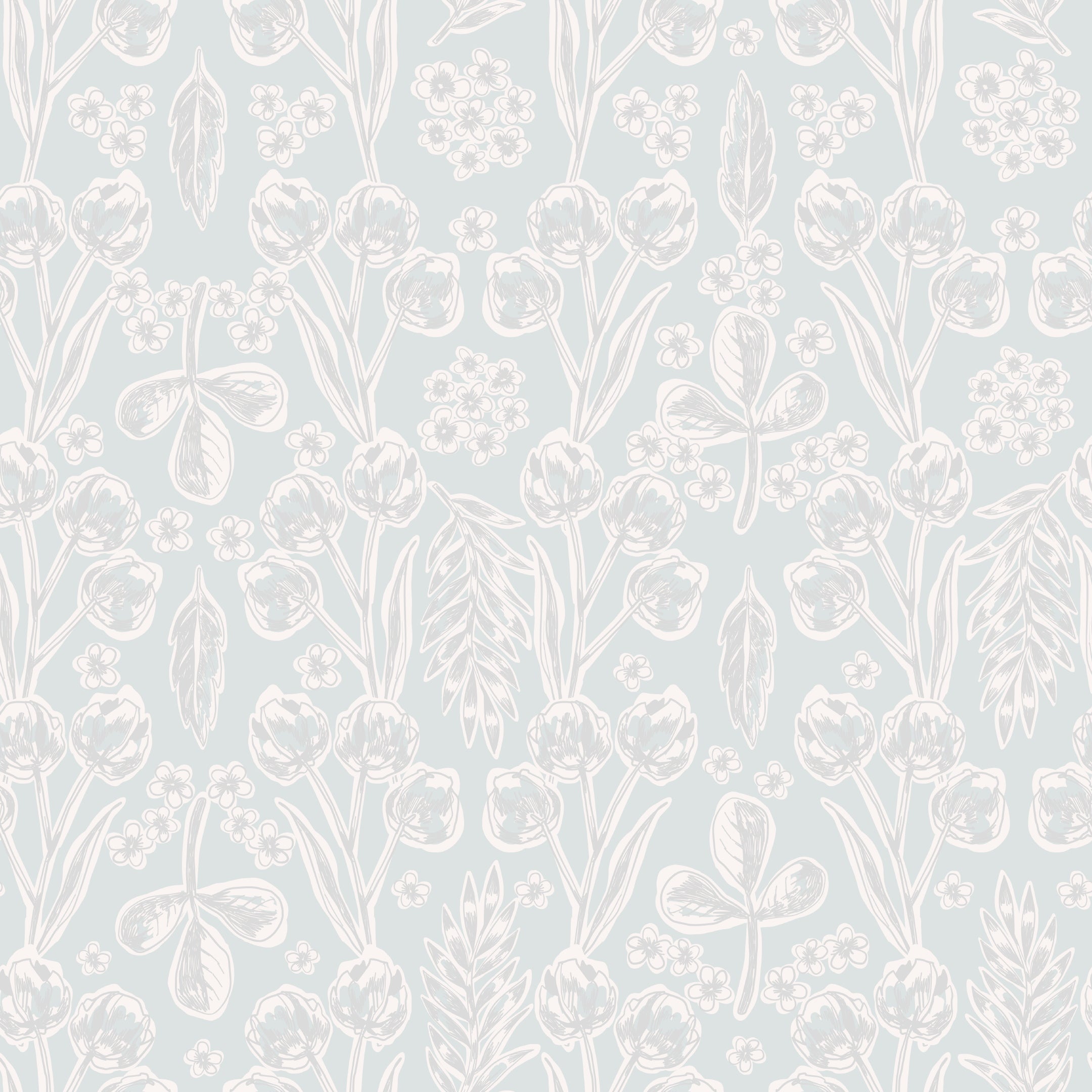 Doodle Damask - Sea