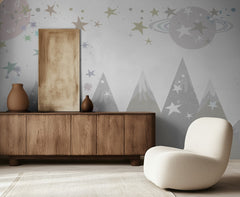 Whimsical Starry Mountains