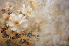 Wall mural Fa Vintage Floral 73 – fototapet med unikt motiv som skapar en inspirerande fondvägg