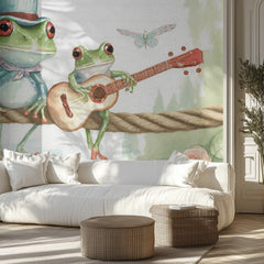 Frogs on a rope