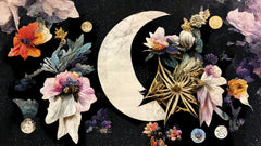 Wall mural Moon In Dreamland – fototapet med unikt motiv som skapar en inspirerande fondvägg