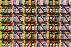 Wall mural New York Windows – fototapet med unikt motiv som skapar en inspirerande fondvägg