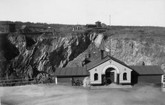 Wall mural Falu Copper Mine - the downfall – fototapet med unikt motiv som skapar en inspirerande fondvägg