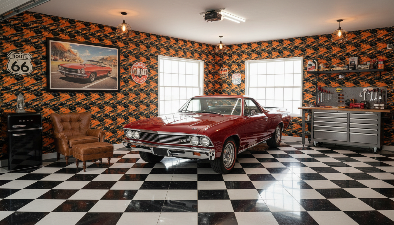 El Camino - Klassisk vintage-tapet för bilentusiasten