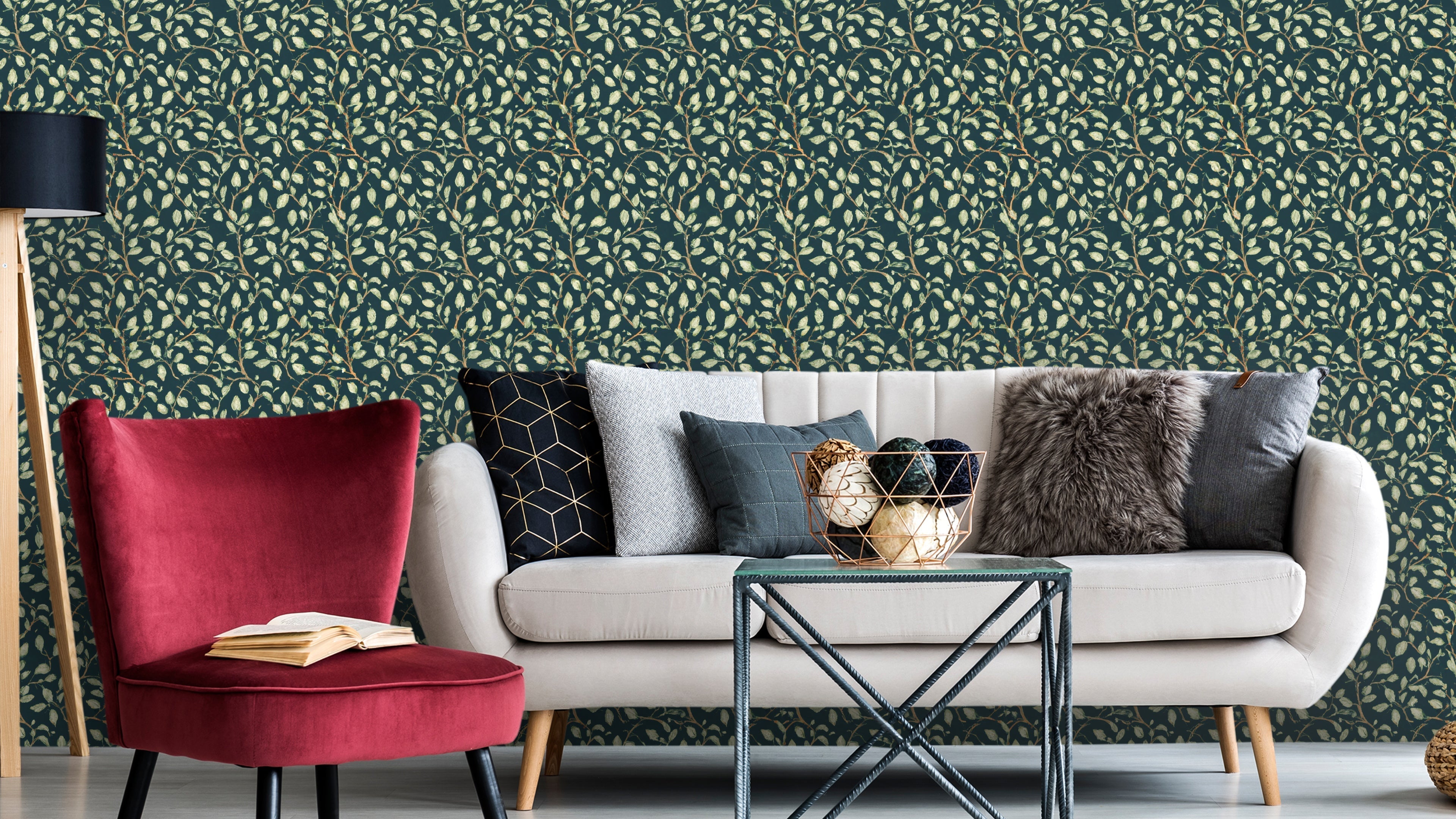 Reveal Wallpaper Nocciola - Pine Grön – kvalitetsprodukt för ett vackrare och mer hållbart hem