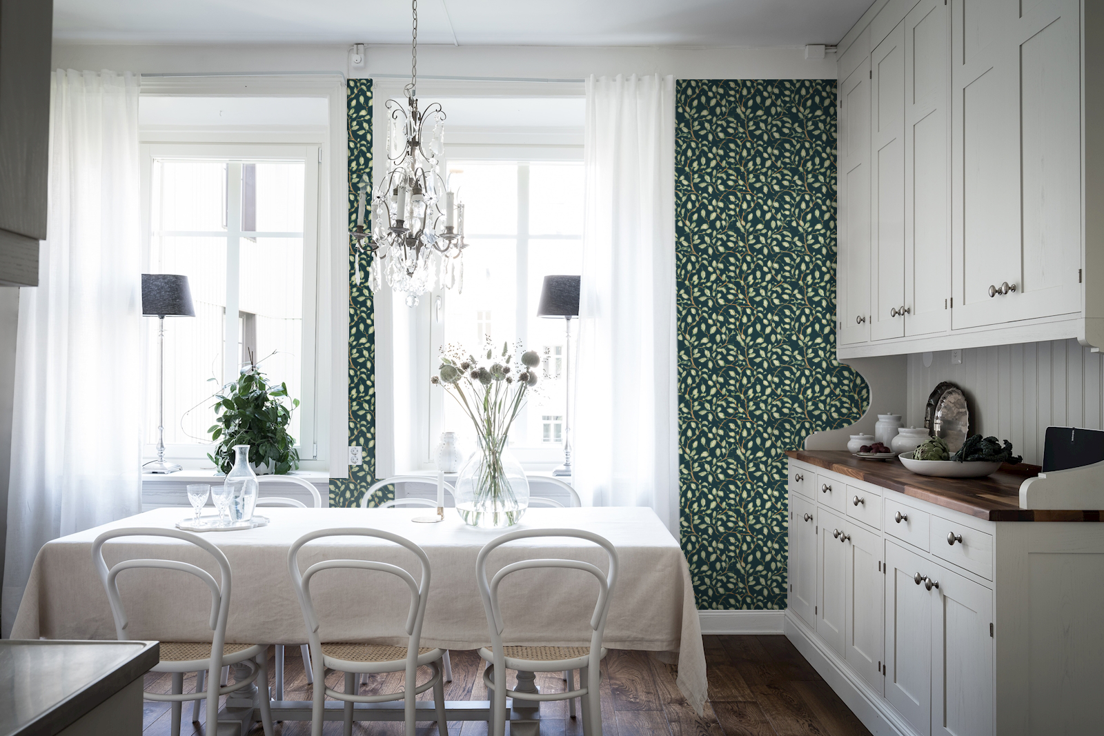 Reveal Wallpaper Nocciola - Pine Grön – kvalitetsprodukt för ett vackrare och mer hållbart hem
