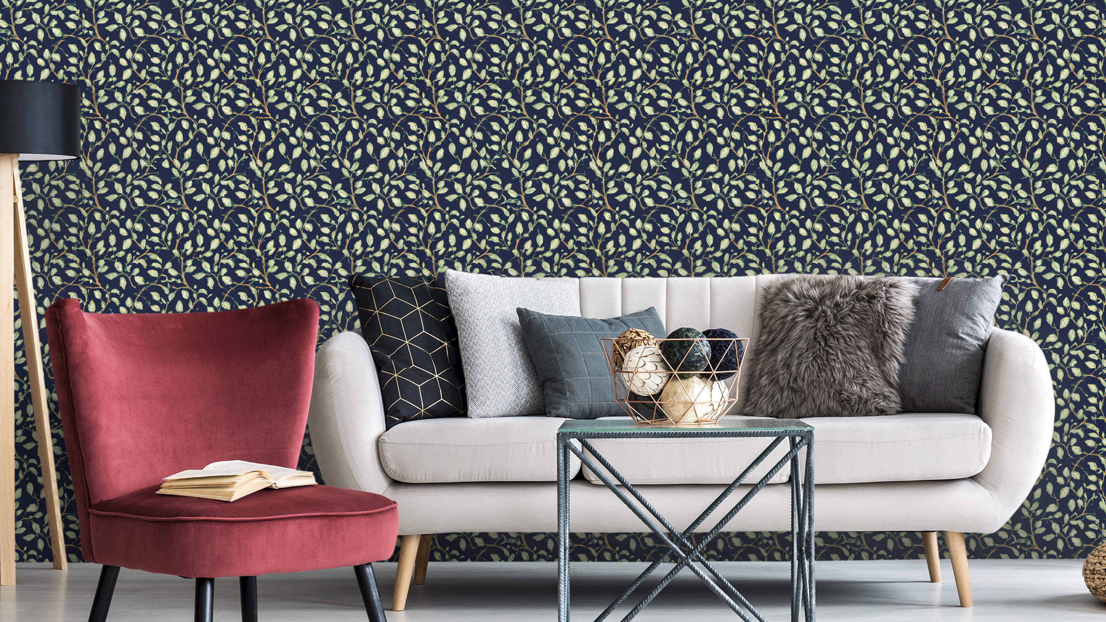 Reveal Wallpaper Nocciola - Mariana Blå – kvalitetsprodukt för ett vackrare och mer hållbart hem