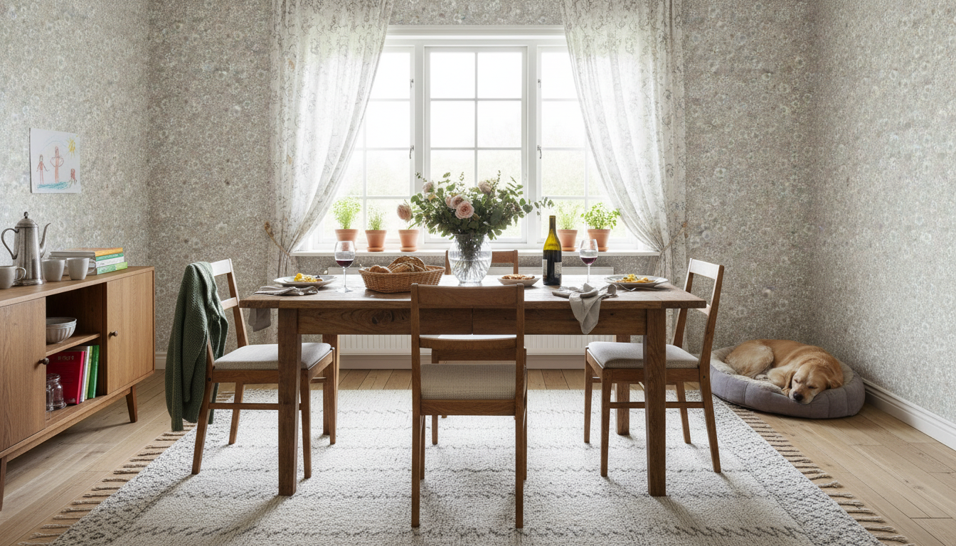 Springtime - Ljusrosa - Romantisk blommig tapet för sovrum