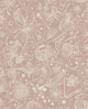 Floralies - Rosa – Elegant tapet med abstrakt konst i mjuka rosa toner