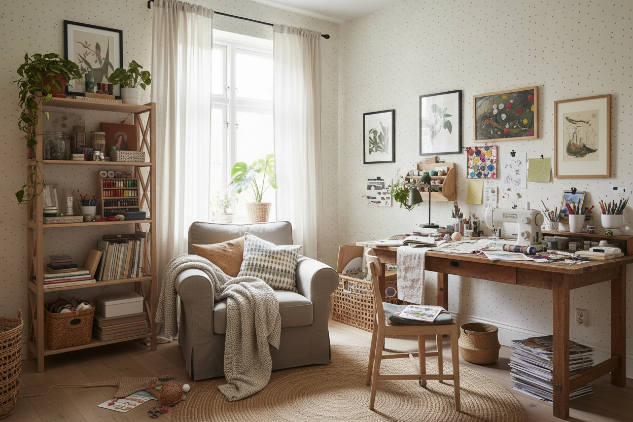 Myror - Lekfull tapet med små myror för barnrum och vardagsrum