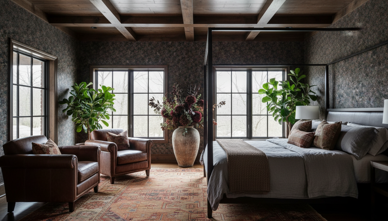 Dark Roses - Dramatisk tapet med mörka rosor i lila och svart