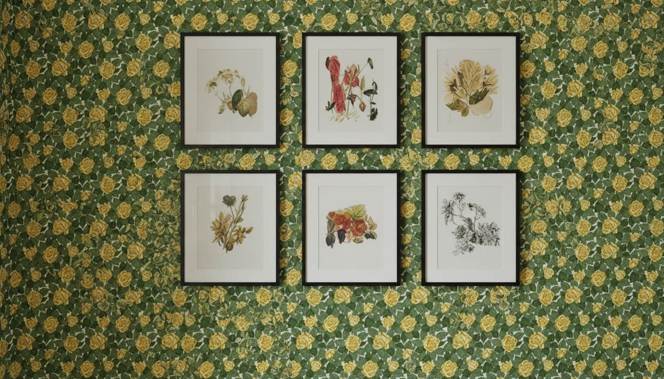 Gula Rosor - Tapet med klassiska rosor i varma gula toner