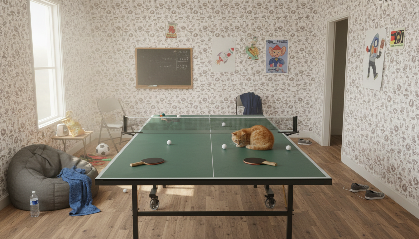 Badgroda - Grå - Barnrumstapet med grodor och näckrosor