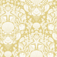 Deep Sea Damask - Sunny – Marin tapet med havsdjur och växter