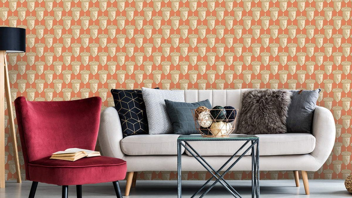 Reval Wallpaper Acorn Rust – kvalitetsprodukt för ett vackrare och mer hållbart hem