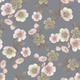 Hellebores - Slate - Wallpaper with hellebores in elegant grey