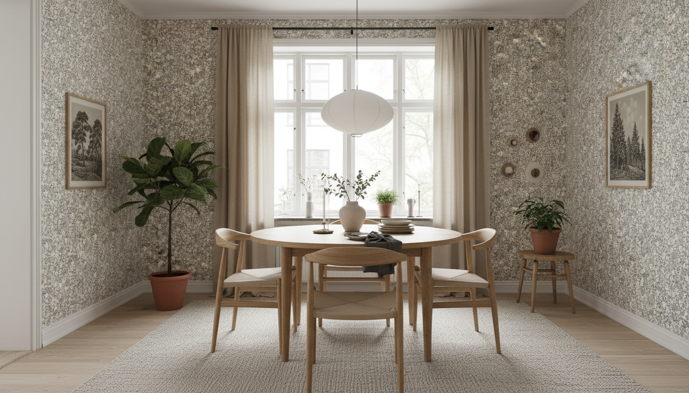 Reval Wallpaper Joanie - Half Drop - Charcoal – Elegant tapet med romantiska blommor – högkvalitativ tapet för en personli...