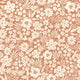 Joanie - Half Drop - Toffee – Varm tapet med romantiska blommor