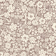 Joanie - Half Drop - Brun – Varm tapet med romantiska blommor