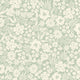 Joanie - Half Drop - Sage – Elegant tapet med gröna blommor