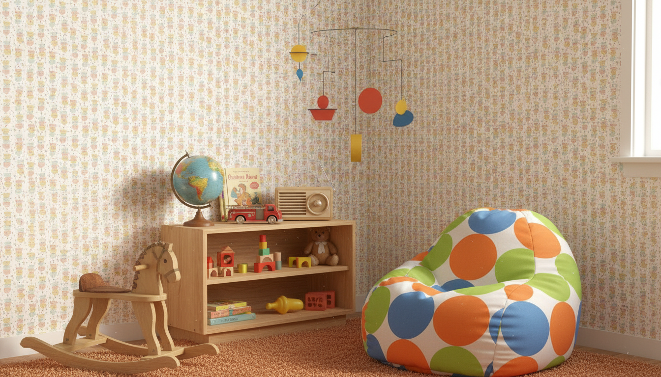 Showtime - Martini - Retrotapet med lekfull charm