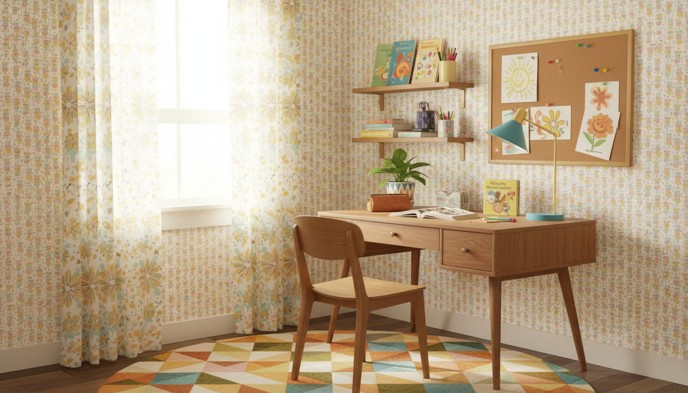 Showtime - Martini - Retrotapet med lekfull charm