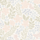 Butterfly Garden half drop - Multi - Romantisk blommig tapet