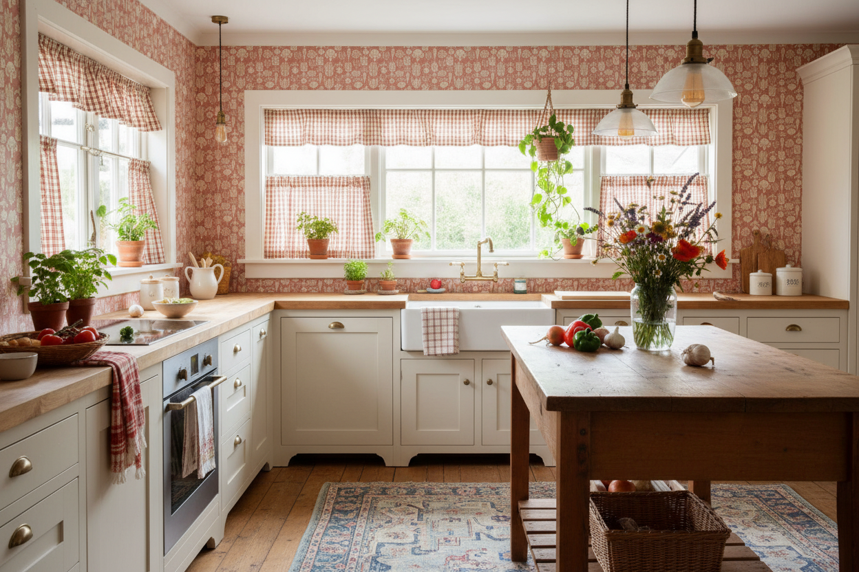 Reval Wallpaper Grönsaksgården - Jord - Kökstapet med grönsaker – högkvalitativ tapet för en personlig och harmonisk vägg