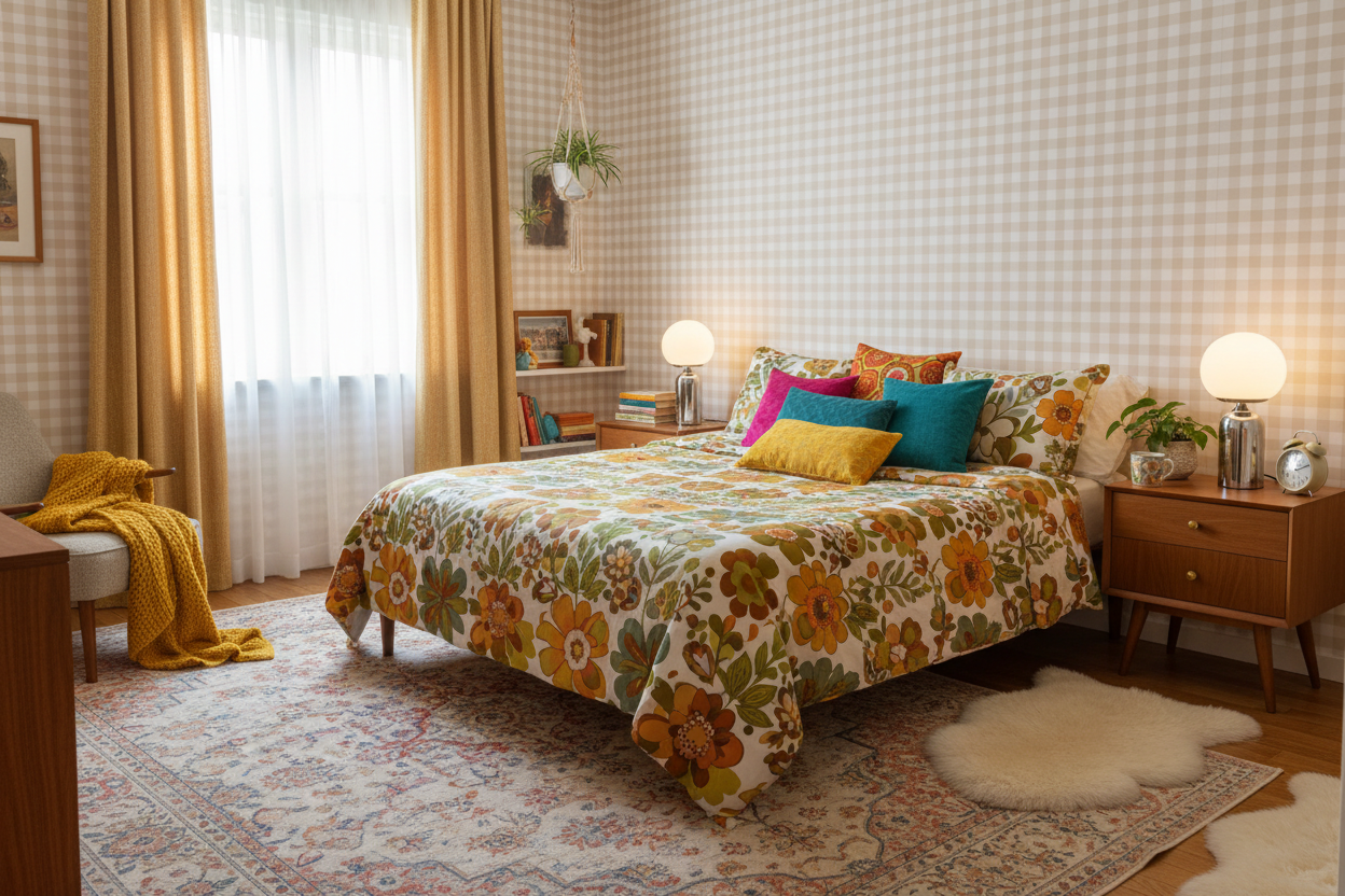 Reval Wallpaper Gingham - Beige - Klassisk tapet med rutmönster i beige – högkvalitativ tapet för en personlig och harmoni...
