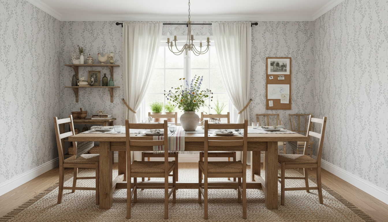 Linnea Borealis - Mild - Klassisk svensk blomstertapet i grå ton