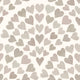 Scallop Hearts - Grey - Romantic heart pattern wallpaper for nurseries and bedrooms