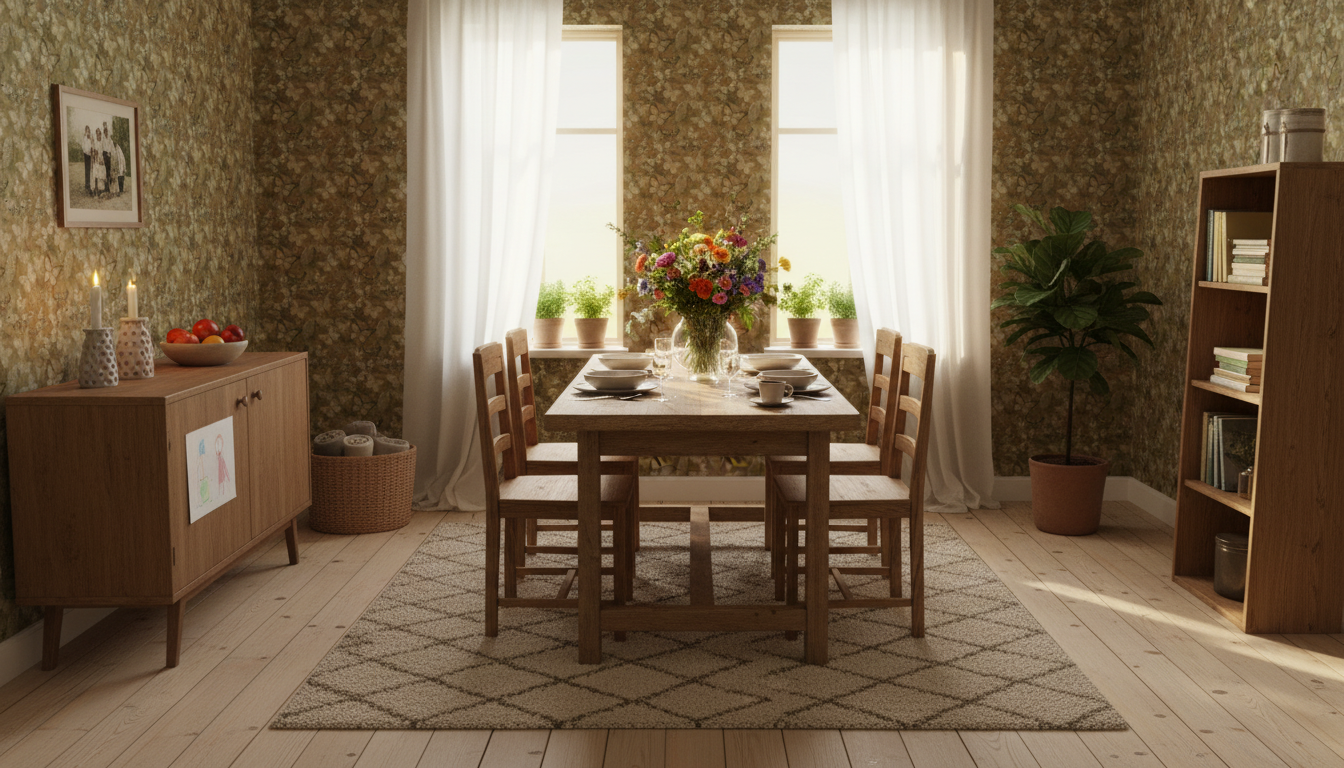 Mariposa - Earth - Fjärilstapet i akvarell med melerad bakgrund