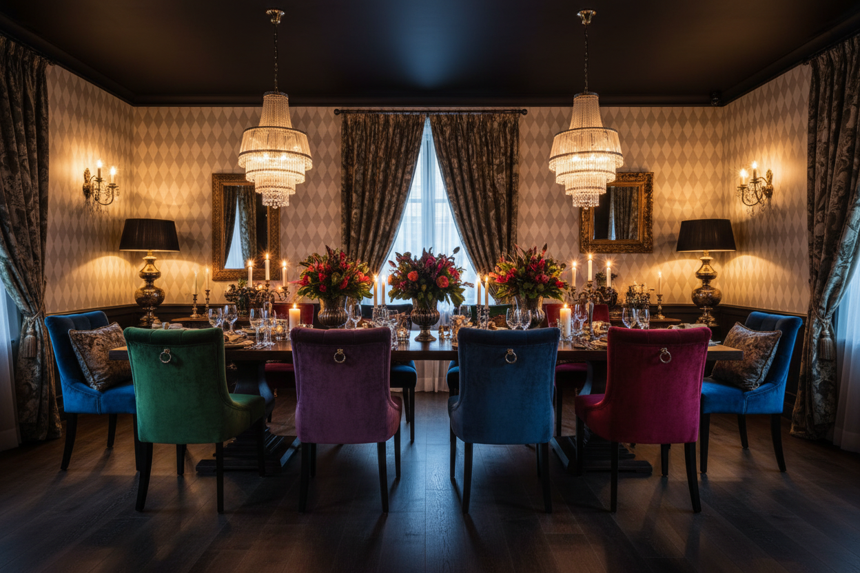 Wavy Diamond - Pearl – Geometrisk tapet med retrokänsla