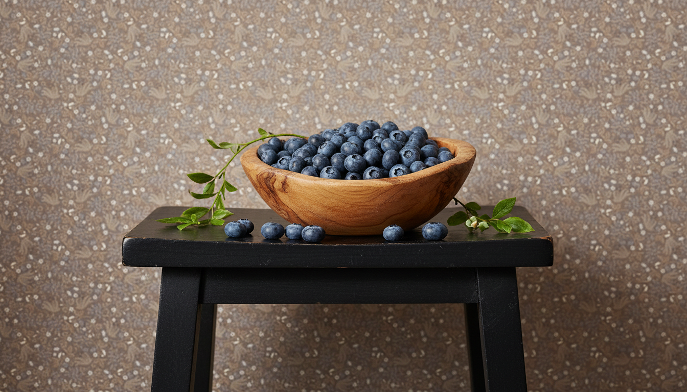 Undergrowth - Earth - Tapet med skogsmarkens bär och växter