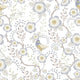 Epiphany - Light Blue - Romantic wallpaper with birds and flowers