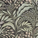 Growing Garden - Dark Colorway - Wallpaper with branches and leaves in dark tones
