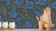 Cornflower Field - Moody Blues – Hand-painted cornflower wallpaper in dark blue tones