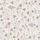 Sommaräng - Morgondimma – Elegant tapet med vilda blommor i grå toner