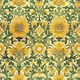 Timeless Blooms - Yellow - Classic floral wallpaper with timeless elegance